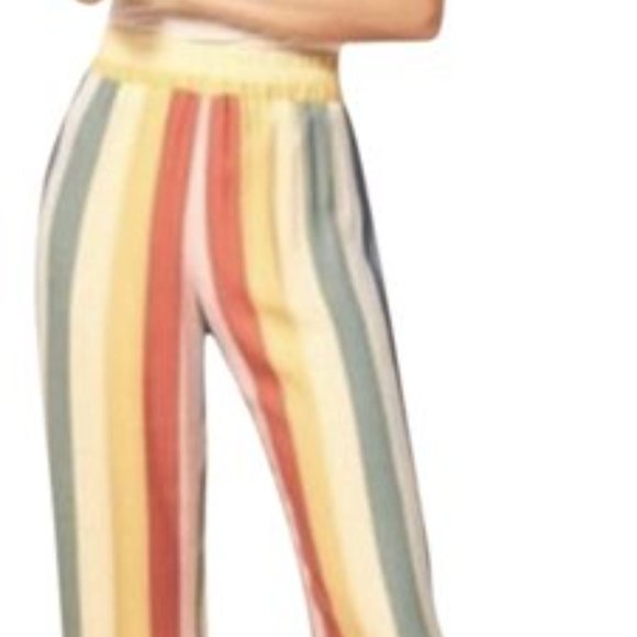 Reformaton Ascher Striped Cropped Pants - Picture 2 of 7